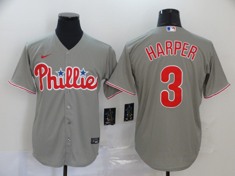Nike MLB Philadelphia Phillies #3 Harper Game Game Jersey