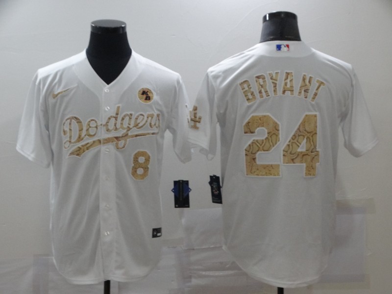 MLB Los Angeles Dodgers #24 Bryant Fashion White Jersey