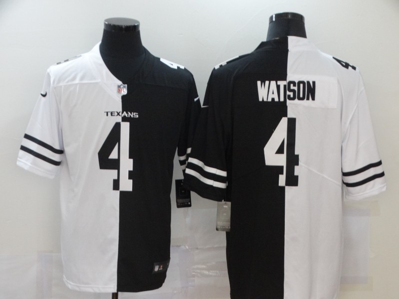 NFL Houston Texans #4 Watson Half Color Limited Jersey
