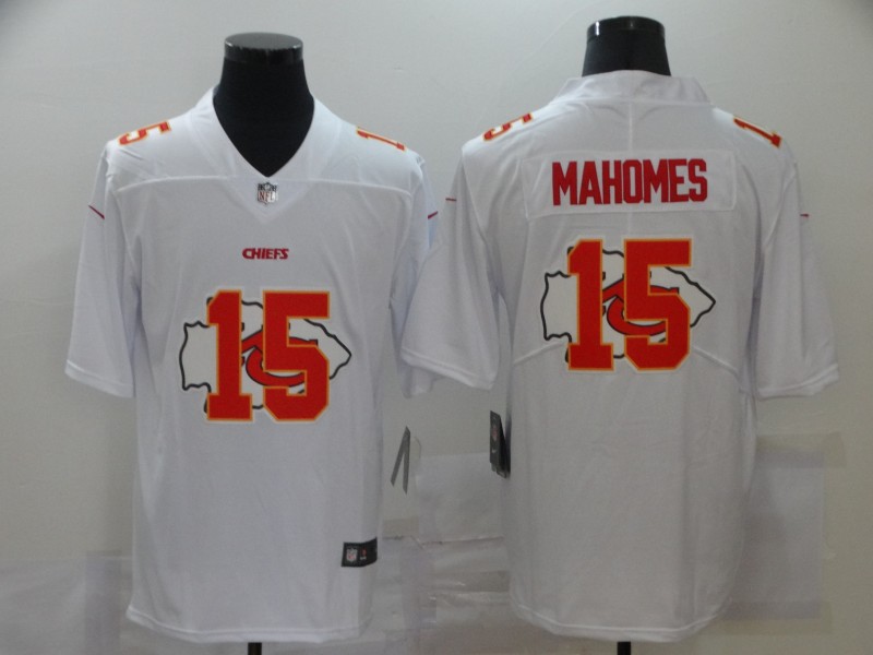 NFL Kansas City Chiefs #15 Mahones White Shadow Limited Jersey