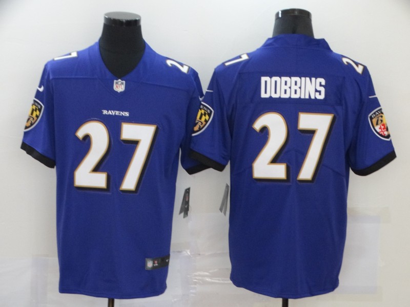 NFL Baltimore Ravens #27 Dobbins Purple Vapor Limited Jersey