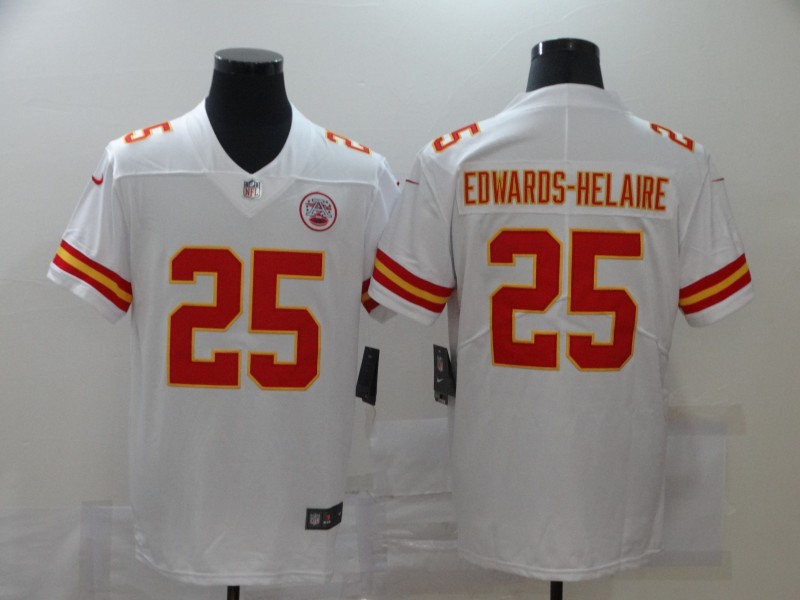 NFL Kansas City Chiefs #25 Edwards-Helaire White Shadow Limited Jersey