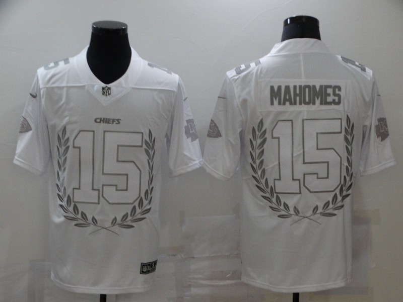 NFL Kansas City Chiefs #15 Mahomes White Limited Jersey