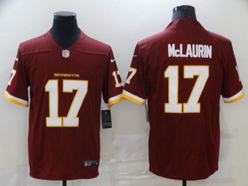 NFL Washington Redskins #17 McLaurin Red Vapor Limited Jersey