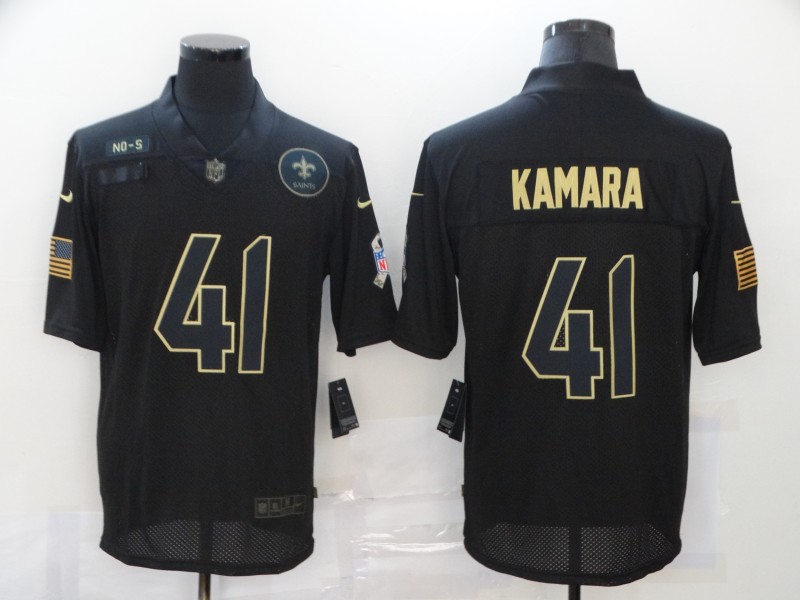 NFL New Orleans Saints #41 Kamara Black Salute to Service Jersey