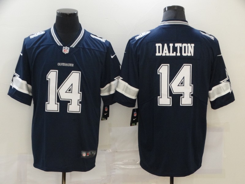 NFL Dallas Cowboys #14 Dalton Blue Vapor Limited Jersey