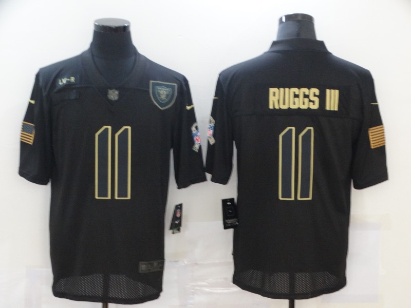 NFL Oakland Raiders #11 Ruggs III Black Salute to Service Jersey