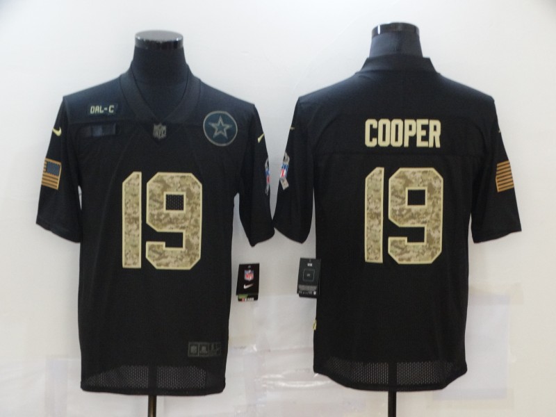 NFL Dallas Cowboys #19 Cooper Black Salute to Service Jersey