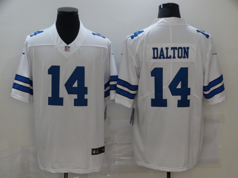 NFL Dallas Cowboys #14 Dalton White Vapor Limited Jersey