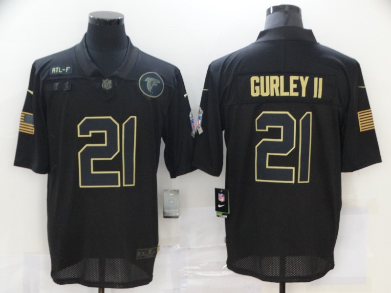 NFL Atlanta Falcons #11 Gurley II Black Salute to Service Jersey