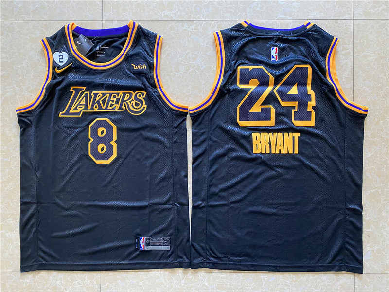 NBA Los Angeles Lakers #24 Bryant Black Champion Jersey