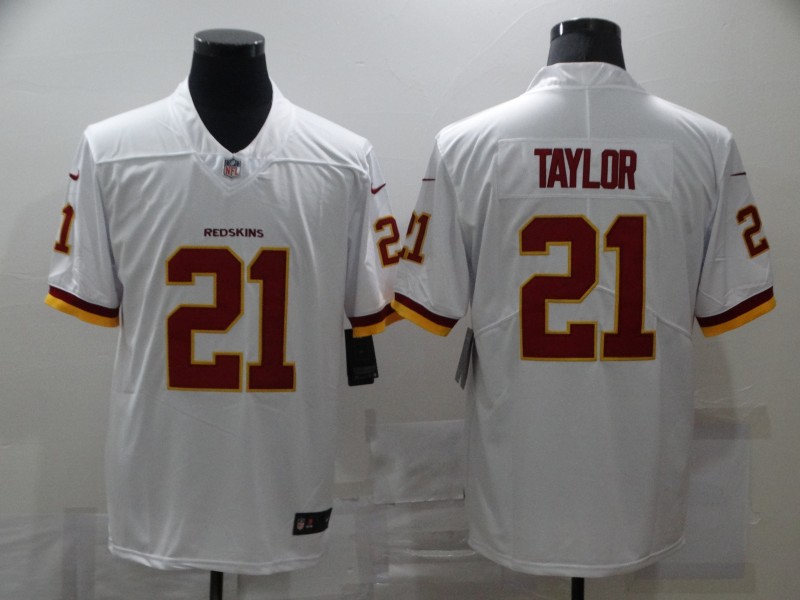 NFL Washington Redskins #21 Taylor White Vapor Limited Jersey