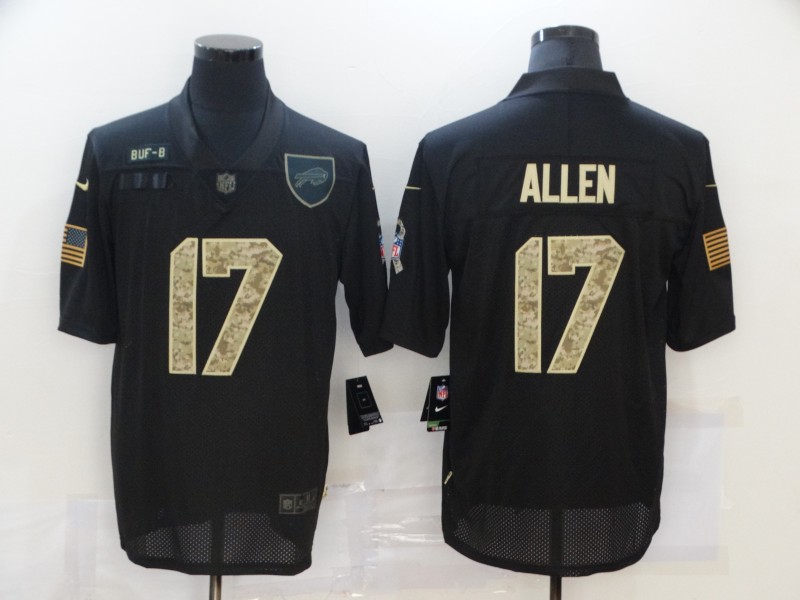 NFL Buffalo Bills #17 Allen Black Salute to Service Jersey