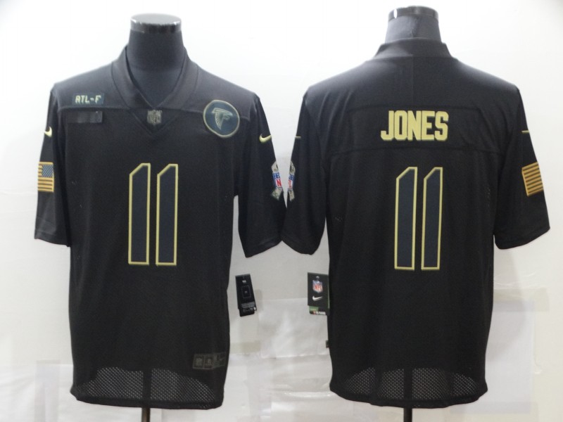 NFL Atlanta Falcons #11 Jones Salute to Service Black Jersey