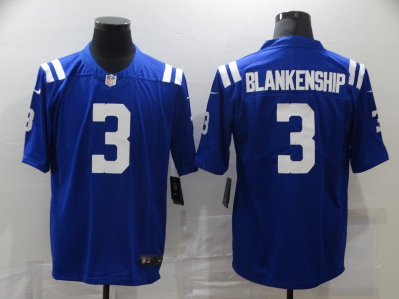 NFL Indianapolis Colts #3 Blankenship Blue Vapor Limited Jersey