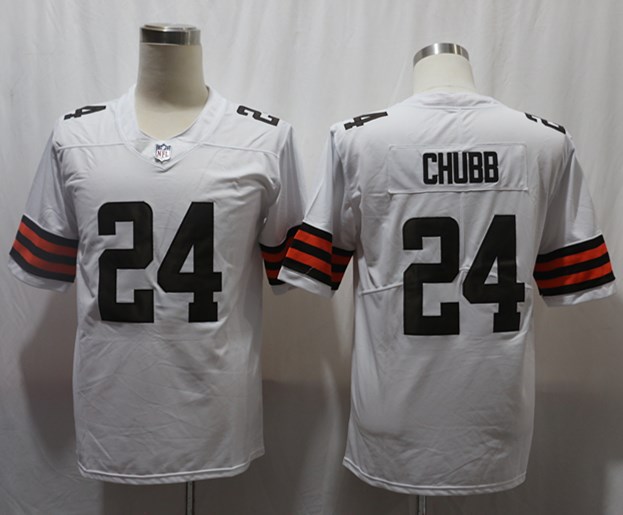 NFL Cleveland Browns #24 Chubb Vapor Limited White Jersey