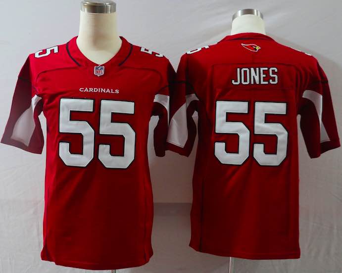 NFL Arizona Cardinals #55 Jones Red Vapor Limited Jersey