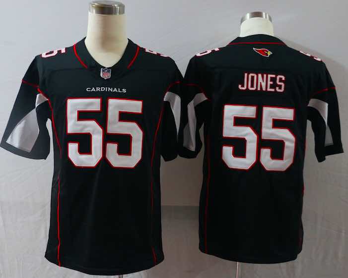 NFL Arizona Cardinals #55 Jones Black Vapor Limited Jersey