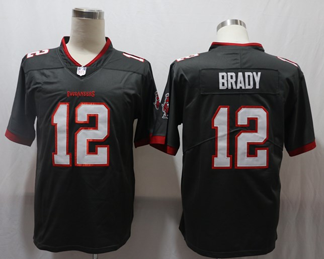 NFL Tampa Bay Buccaneers #12 Brady Grey Vapor Limited Jersey