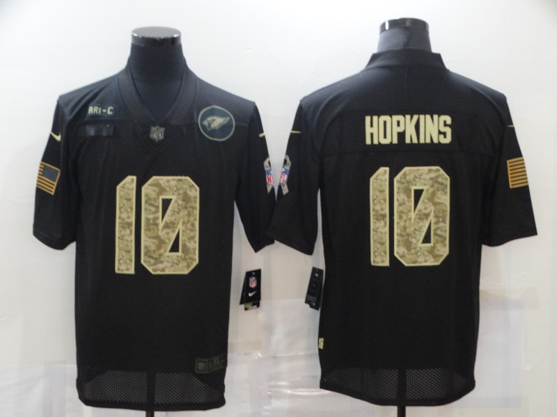 NFL Arizona Cardinals #10 Hopkins Black Salute to Service Jersey