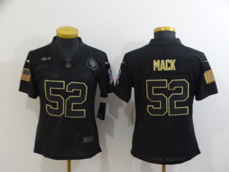 Womens NFL Chicago Bears #52 Mack Salute to Service Jersey