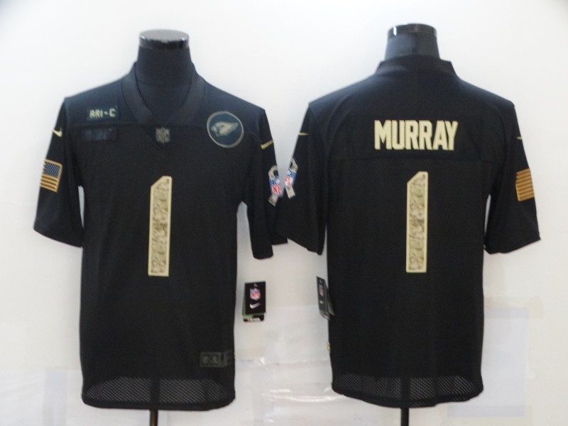 NFL Arizona Cardinals #1 Murray Black Salute to Service Jersey