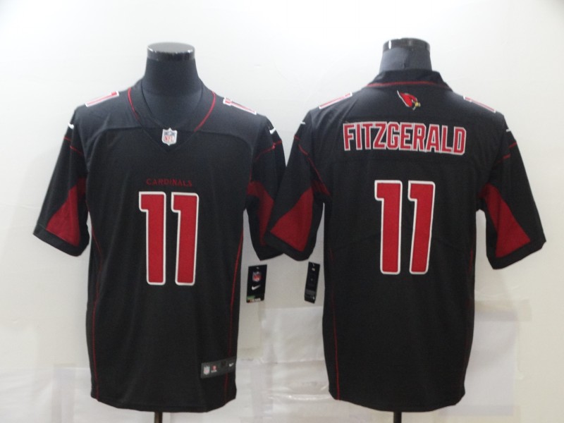 NFL Arizona Cardinals #11 Fitzgerald Black Salute to Service Jersey