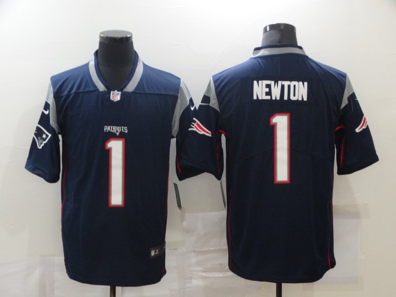NFL New England Patriots #1 Newton Blue Vapor Limited Jersey