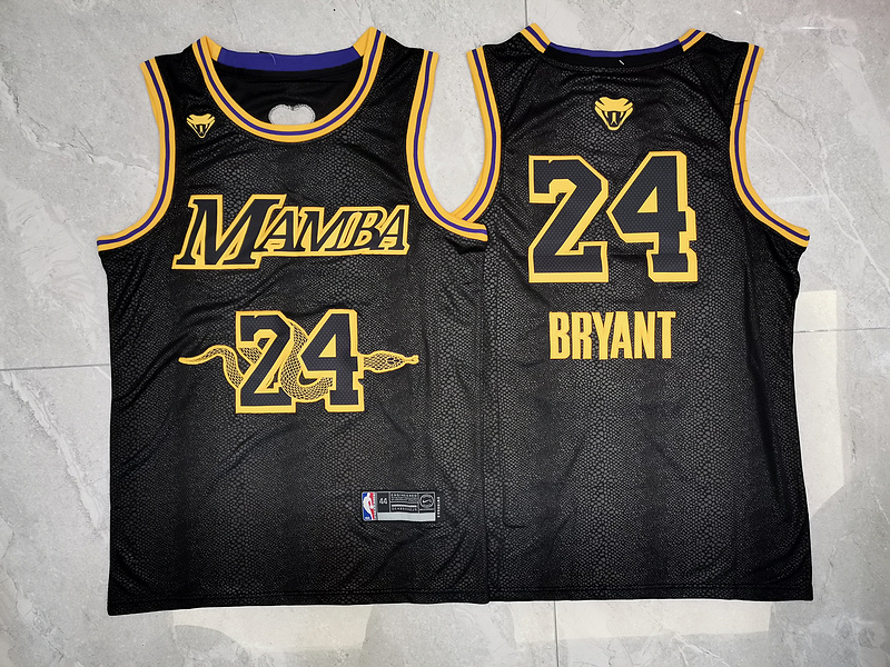 NBA Los Angeles Lakers #24 Braynt Manba Black Jersey