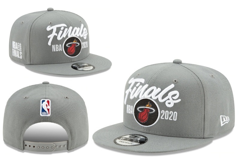 NBA 2020 Finals Grey Snapback Hats--YD