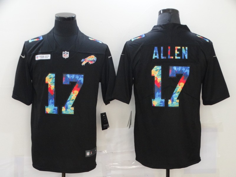 NFL Buffalo Bills #17 Allen Black Rainbow Limited Jersey