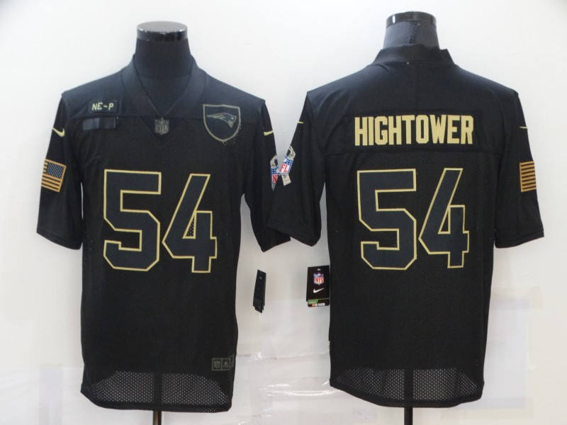 NFL New England Patriots #54 Hightower Black Salute to Service Jersey