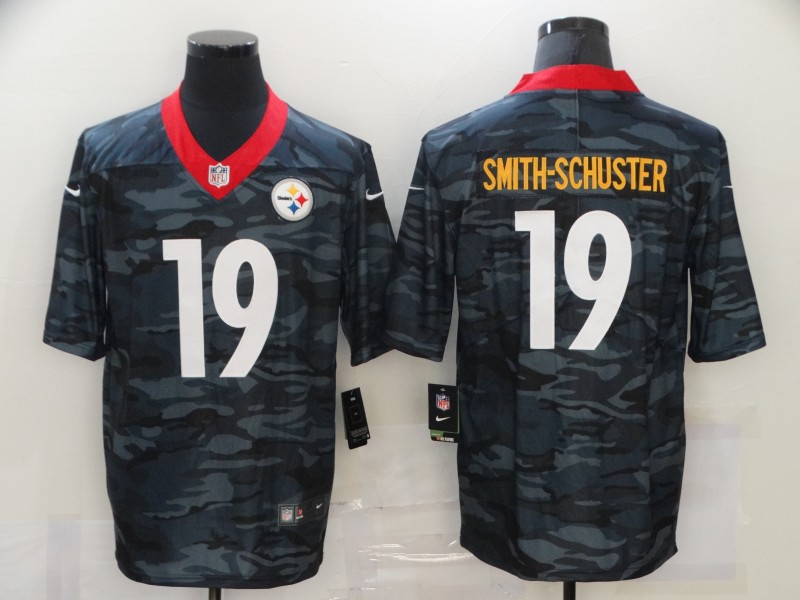 NFL Pittsburgh Steelers #19 Smith-Schuster Camo Flag Jersey