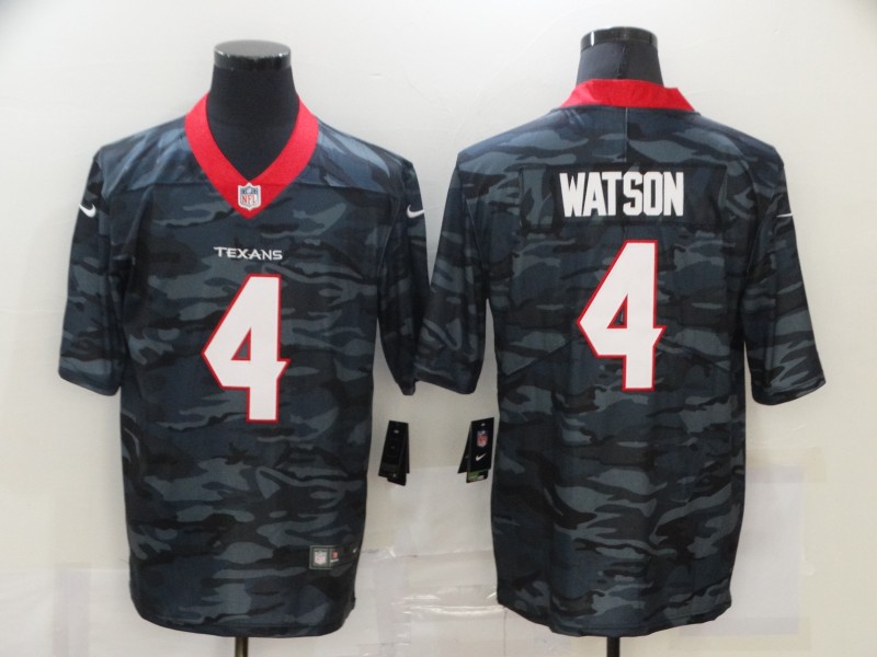 NFL Houston Texans #4 Watson Camo Jersey