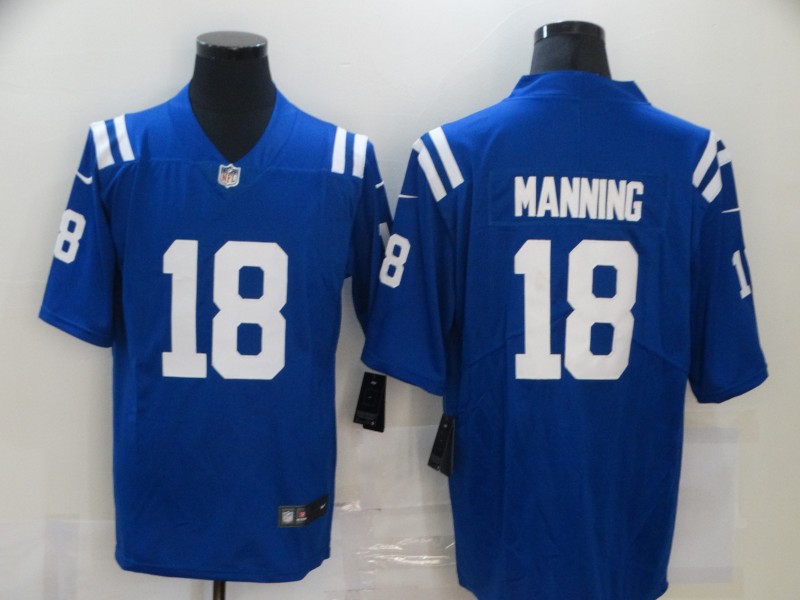 NFL Indiapolis Colts #18 Manning Blue Vapor Limited Jersey
