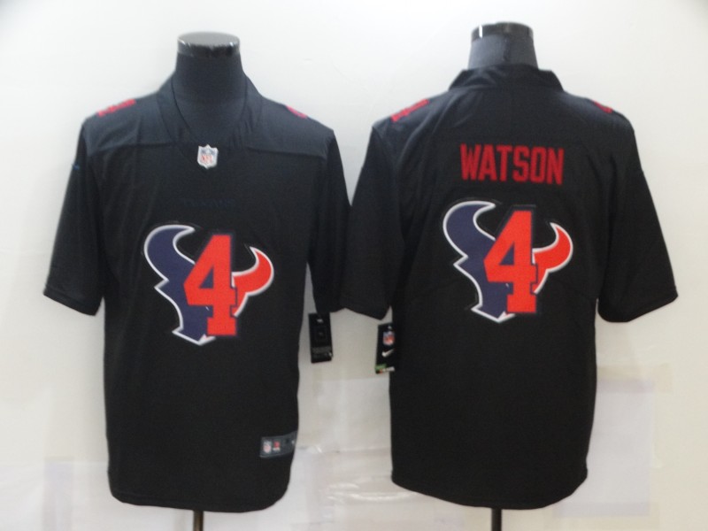 NFL Houston Texans #4 Watson Black Shadow limited Jersey