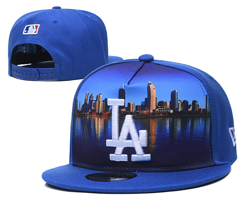 MLB Los Angeles Dodgers Blue Snapback Hats--YD