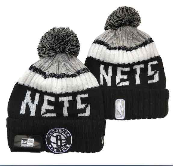 NBA Brooklyn Nets Black Beanie--YD