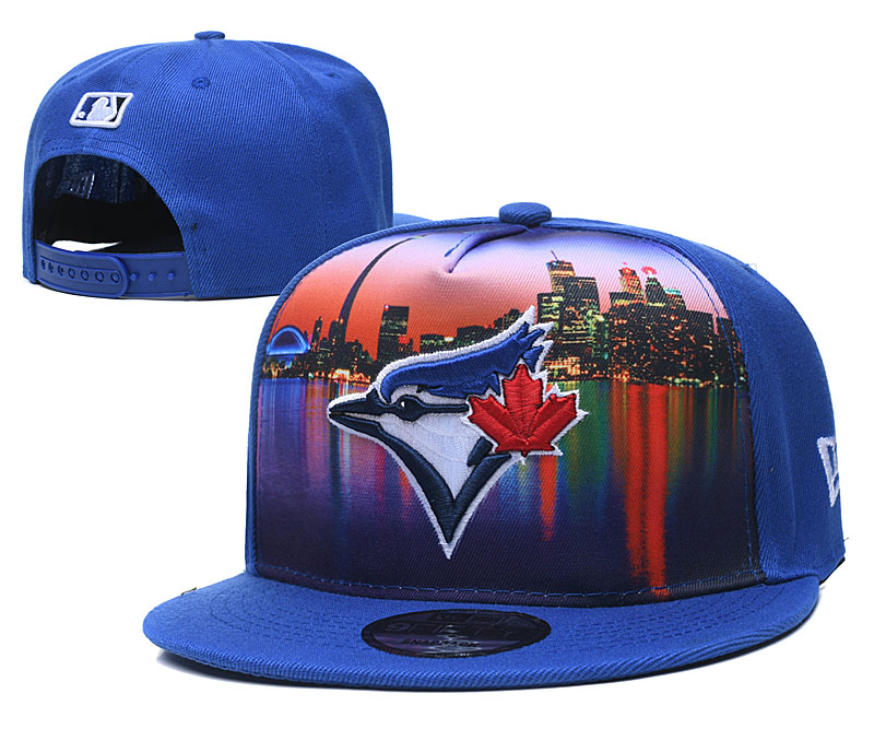 MLB Toronto Blue Jays Blue Snapback Hats--YD