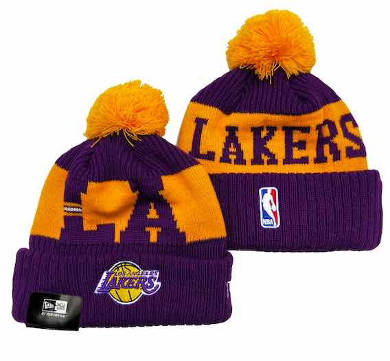NBA Los Angeles Lakers Purple Beanie--YD