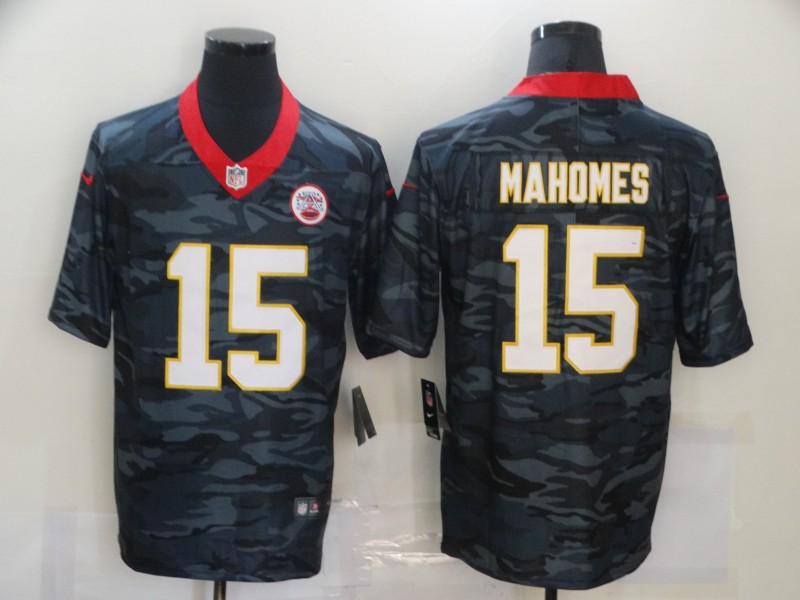NFL Kansas City Chiefs #15 Mahomes Camo Limited Jersey