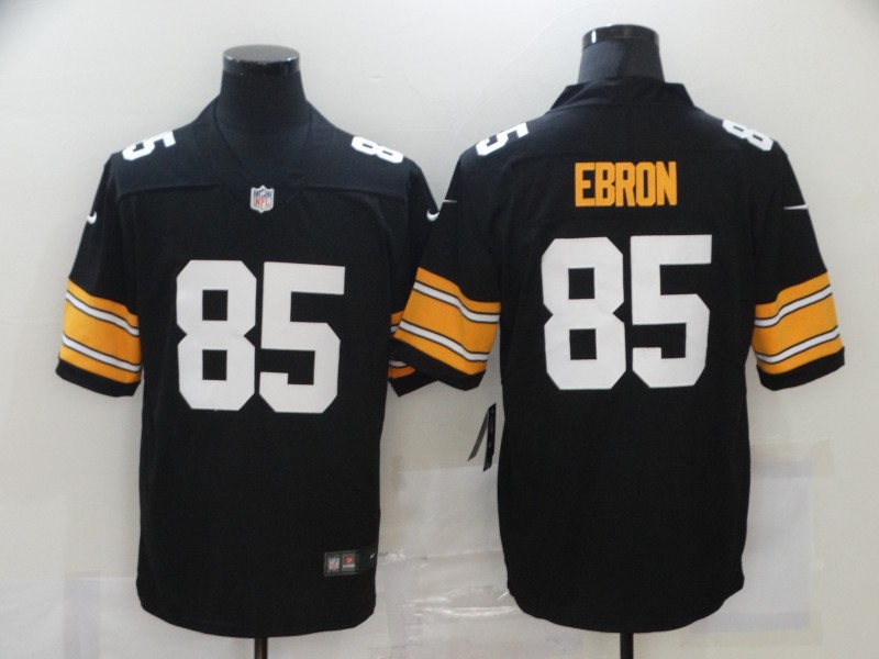 NFL Pittsburgh Steelers #85 Ebron Black Vapor Limited Jersey