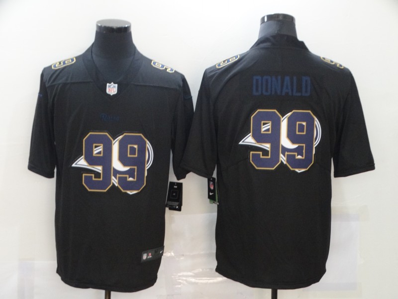 NFL Los Angeles Rams #99 Donald Black Shadow Jersey