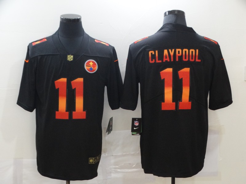 NFL Pittsburgh Steelers #11 Claypool Black Limited Jersey