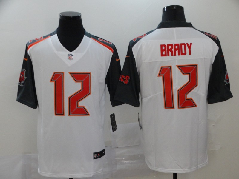 NFL Tampa Bay Buccaneers #12 Brady White Vapor Limited Jersey