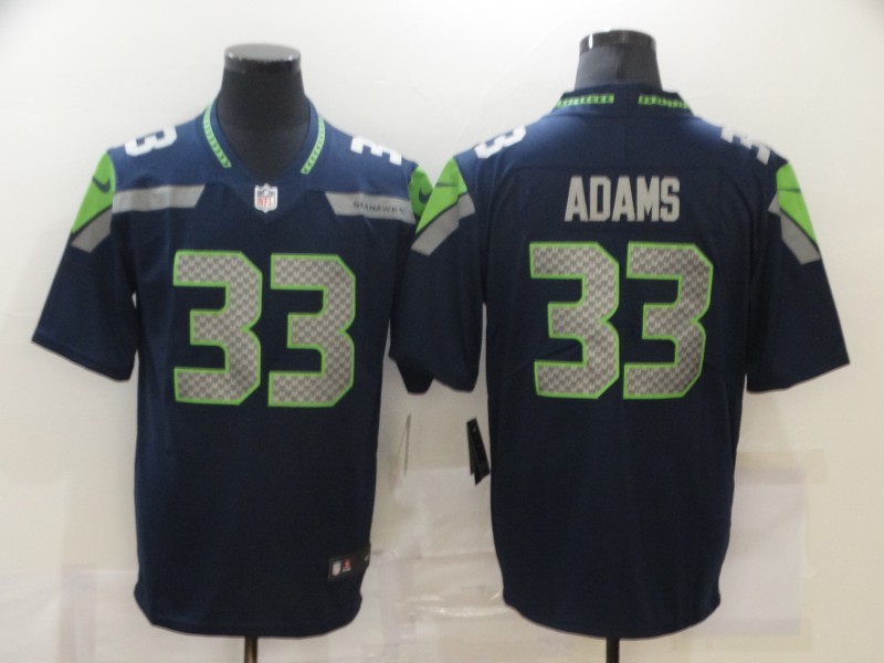 NFL Seattle Seahawks #33 Adams Blue Vapor Limited Jersey