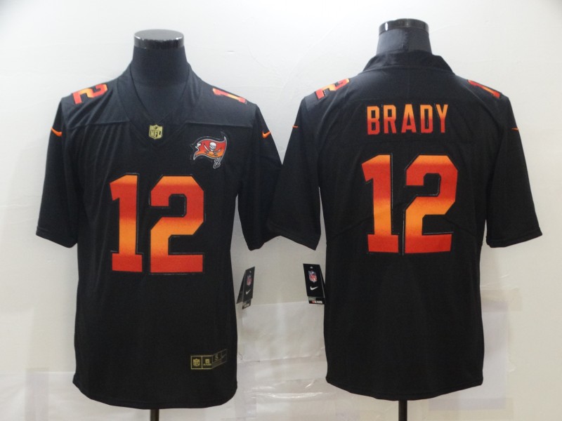 NFL Tampa Bay Buccaneers #12 Brady Black Limited Jersey