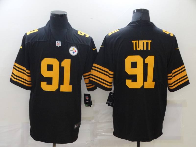NFL Pittsburgh Steelers #11 Tuitt Black Vapor Limited Jersey