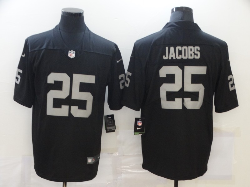 NFL Oakland Raiders #25 Jacobs Black Vapor Limited Jersey