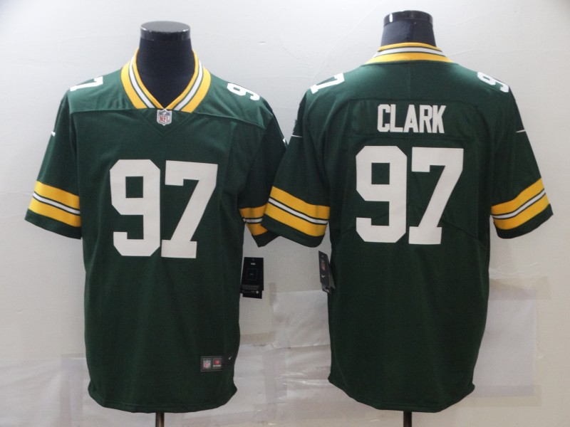 NFL Green Bay Packers #97 Clark Green Vapor Limited Jersey